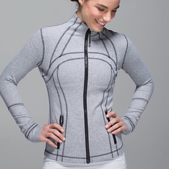 lululemon ghost herringbone Define jacket size 8 EUC - Picture 3 of 7